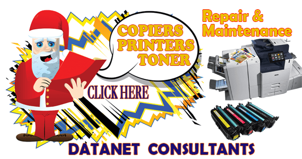 Santa Says Datanet Consultants is Your Copier & Toner Solution