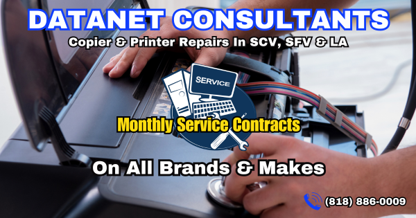 Copier And Printer Repairs SCV – SFV – LA – Datanet Consultants