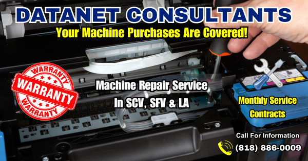 Copier And Printer Warranty – Datanet Consultants SCV – SFV – LA